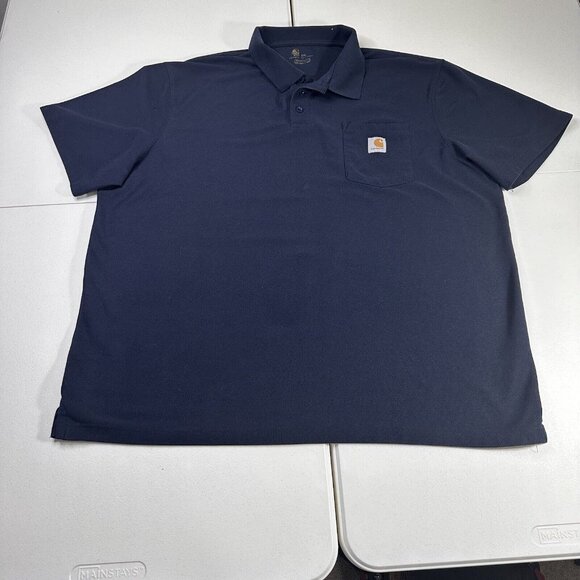 Carhartt Other - Carhartt Original Polo Shirt Blue Blue Men’s Size XXL